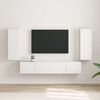 vidaXL TV Wall Cabinet 2 pcs White 30 x 31 x 80 cm Engineered Wood