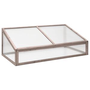 vidaXL Greenhouse Grey 110x56x39 cm Fir Wood