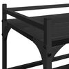 vidaXL Kitchen Trolley Black Oak 50 x 35 x 75.5 cm Engineered Wood