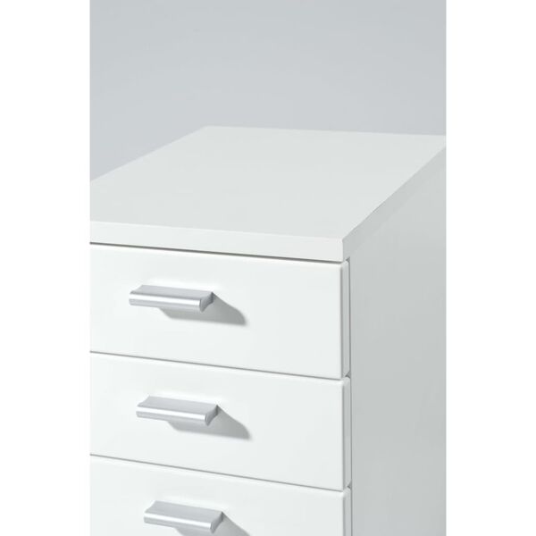 Germania Rolling Filing Cabinet White 4099-84