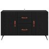 vidaXL Sideboard Black Oak 100 x 36 x 60 cm Engineered Wood