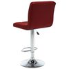 vidaXL Bar Stools 2 pcs Wine Red Faux Leather