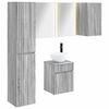 vidaXL Bathroom Cabinet Set 5 pcs Grey Sonoma Engineered Wood
