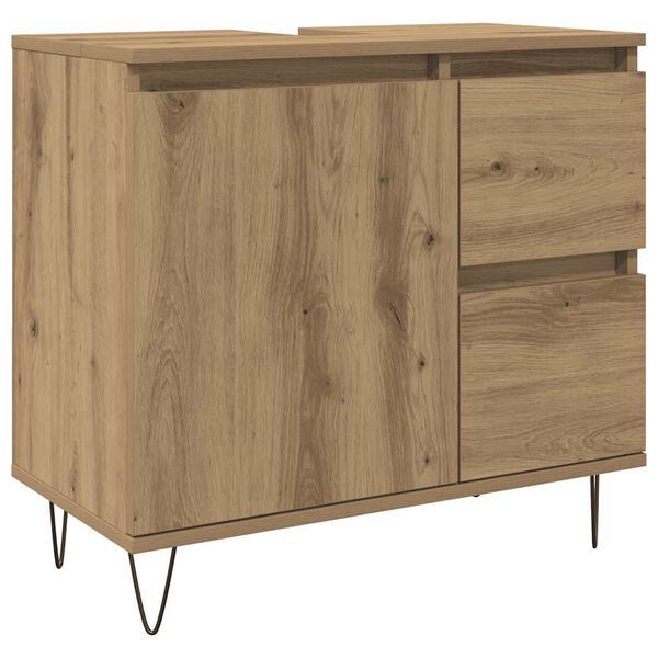 vidaXL Sink Cabinet Artisan Oak 65x33x60 cm Engineered Wood