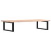vidaXL Basin Shelf Wall Mounted Steel and Solid Wood Oak