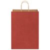 vidaXL Paper Bags 50 pcs with Handles Red 32x17x44 cm
