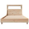 vidaXL Bed Frame without Mattress 75x190 cm Small Single Solid Wood Pine