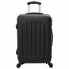 vidaXL Suitcase Set 3 pcs Black 50 x 31 x 78 cm ABS Plastic and Steel