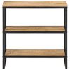 vidaXL Console Table 70x35x70 cm Solid Rough Wood Mango