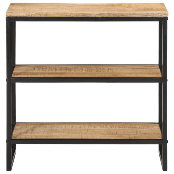vidaXL Console Table 70x35x70 cm Solid Rough Wood Mango