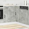 vidaXL Kitchen Corner Base Cabinet Kalmar Concrete Grey Engineered Wood