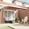 vidaXL Awning Orange and Brown 350 x 250 x 165 cm