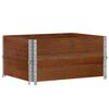 vidaXL Pallet Collars 2 pcs Brown 80x60 cm Solid Wood Pine