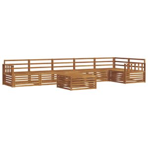vidaXL Outdoor Sofa Set 7 pcs Natural