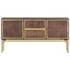 vidaXL Sideboard 120x29x60 cm Solid Mango Wood
