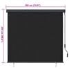 vidaXL Roller Blind Anthracite 180 x 250 cm Fabric and Aluminum