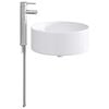vidaXL Bathroom Sink with Faucet and Drain Chrome