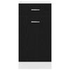 vidaXL Hanging Cabinet Black Oak 40 x 46 x 81.5 cm Engineered Wood