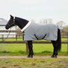 vidaXL Horse Blanket Full Light Grey and Pink 115 cm Polar fleece