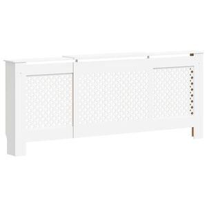 vidaXL MDF Radiator Cover White 205 cm