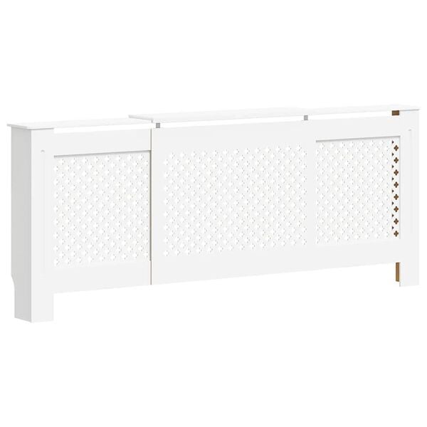 vidaXL MDF Radiator Cover White 205 cm