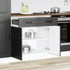 vidaXL Kitchen Base Cabinet Kalmar Black Engineered Wood