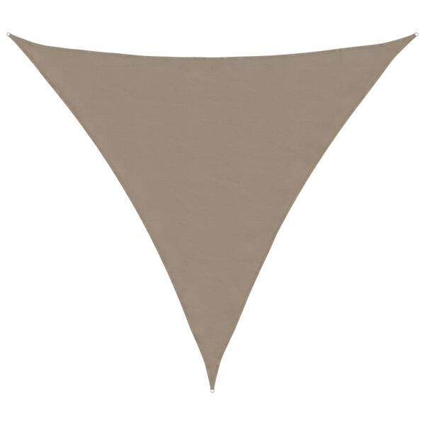vidaXL Sunshade Sail Oxford Fabric Triangular 6x6x6 m Taupe