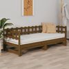 vidaXL Pull-out Day Bed without Mattress Honey Brown 2x(90x190) cm