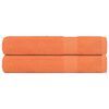 vidaXL Sauna Towels "FROGN" 2 pcs Orange 80x200 cm 360 gsm