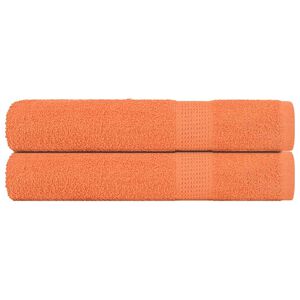 vidaXL Sauna Towels "FROGN" 2 pcs Orange 80x200 cm 360 gsm