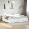 vidaXL Bed Frame without Mattress White 180x200 cm Super King