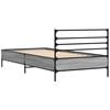 vidaXL Bed Frame without Mattress Grey Sonoma 75x190 cm Small Single