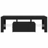 vidaXL TV Cabinet Black Oak 120 x 35 x 40 cm Engineered Wood