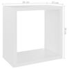 vidaXL Wall Cube Shelves 4 pcs White 26x15x26 cm
