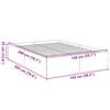 vidaXL Bed Frame without Mattress White 140x200 cm