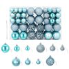 vidaXL Christmas Baubles 100 pcs Turquoise 3 / 4 / 6 cm
