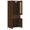 vidaXL Highboard Brown Oak 69.5x34x180 cm Engineered Wood