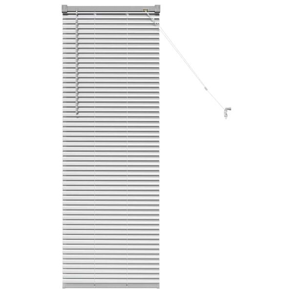 vidaXL Venetian Blinds Height Adjustable Silver 130 x 50 cm Aluminium