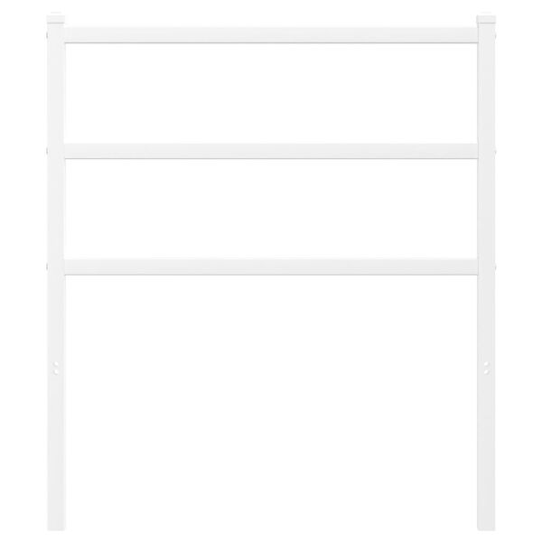 vidaXL Metal Replace Headboard White 75 cm
