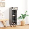 vidaXL Shoe Cabinet Grey Sonoma 30x35x105 cm Engineered Wood