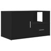 vidaXL Corner Cabinet Black 200x40x45 cm Engineered Wood
