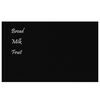 vidaXL Wall-mounted Magnetic Board Black 80x50 cm Tempered Glass