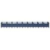 vidaXL Garden Planter with Pegs Blue Grey 363.5x43.5x43.5 cm PP