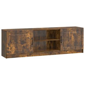 vidaXL TV Cabinet Smoked Oak 150 x 31 x 47 cm Engineered Wood
