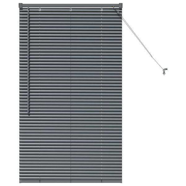vidaXL Venetian Blinds Manual Dark Grey 130 x 70 cm Aluminium