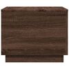 vidaXL Coffee Table with LED Lights Brown Oak 50x50x40 cm
