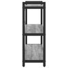 vidaXL Bookshelf Grey sonoma 80 x 30 x 85 cm Engineered Wood