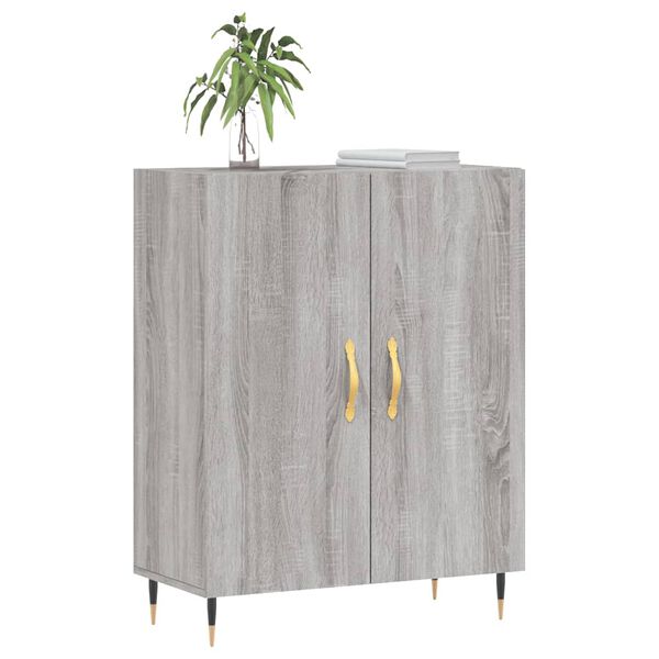 vidaXL Sideboard Grey Sonoma 69.5x34x90 cm Engineered Wood