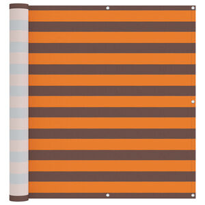 vidaXL Balcony Screen Orange and Brown 110 x 200 cm Oxford Fabric