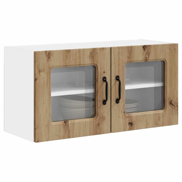 vidaXL Kitchen Cabinet with Storage Kalmar Artisan Oak 80 x 31 x 40 cm